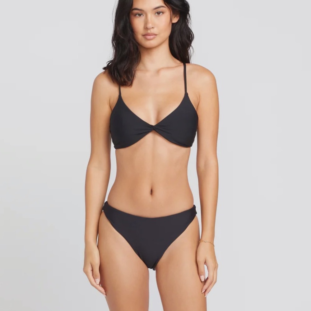 volcom black bikini bottom
